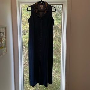 Vintage April Cornell denim dress size medium